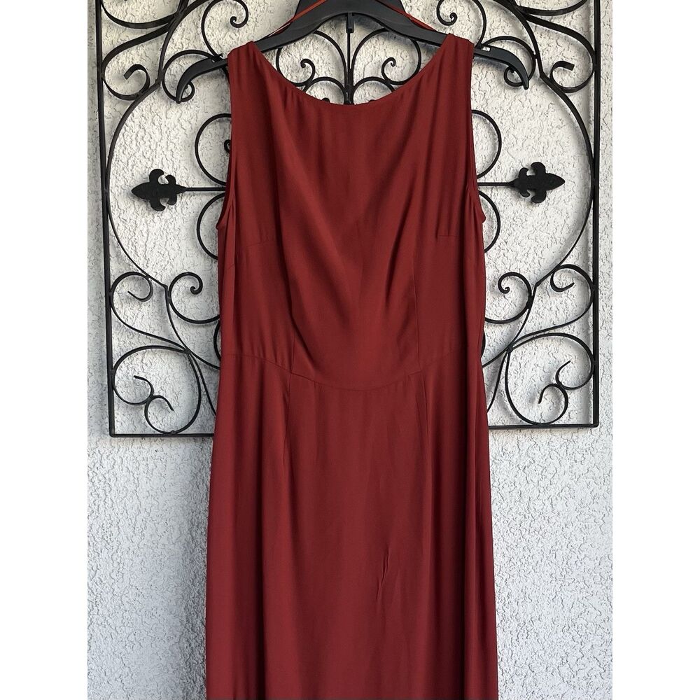 Boden Tessa Asymmetrical Midi  Dress- Size 6 - Red - Picture 4 of 10